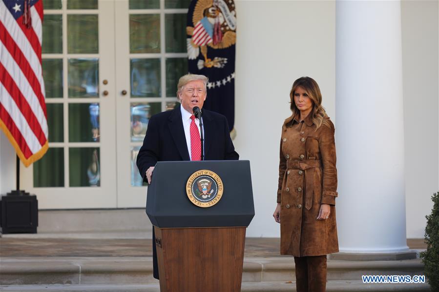 U.S.-WASHINGTON D.C.-TRUMP-THANKSGIVING TURKEY PARDONING CEREMONY