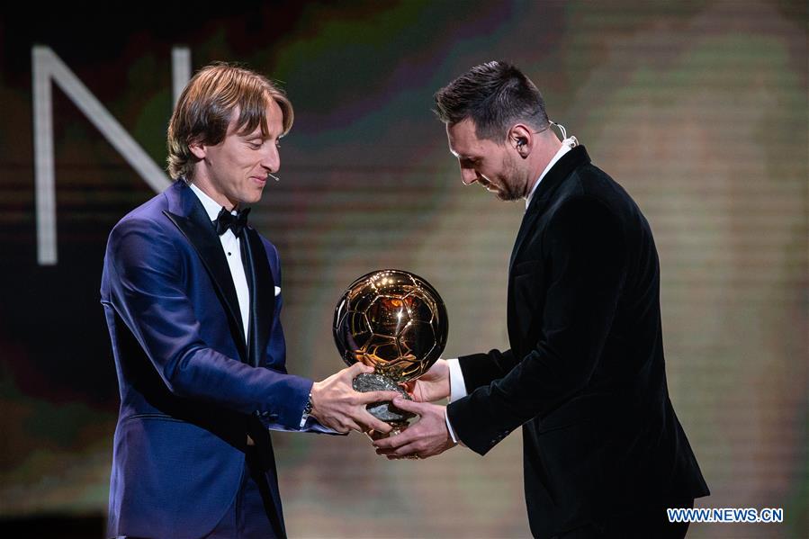 (SP)FRANCE-PARIS-SOCCER-BALLON D'OR 2019 AWARDS