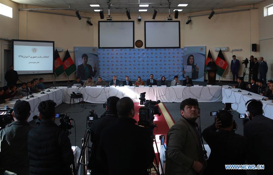 AFGHANISTAN-KABUL-ELECTION-PRESS CONFERENCE