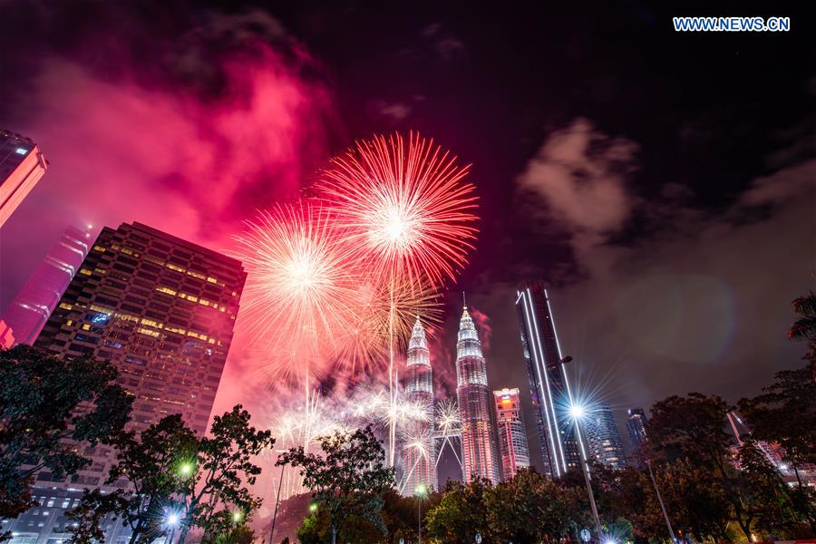 MALAYSIA-KUALA LUMPUR-NEW YEAR CELEBRATIONS-FIREWORKS