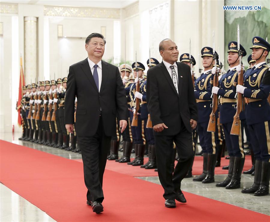 CHINA-BEIJING-XI JINPING-KIRIBATI-PRESIDENT-TALKS (CN)