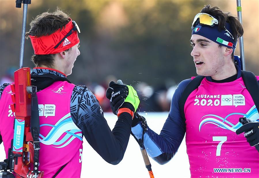 (SP)FRANCE-LES ROUSSES-YOG-BIATHLON-MEN'S 12.5KM INDIVIDUAL