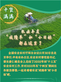 干貨滿滿！農(nóng)業(yè)年度“成績單”和“小目標(biāo)”都在這里了