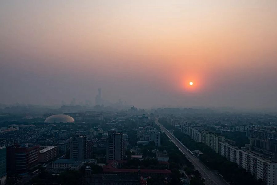 這就是今天早上的北京！