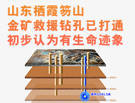 山東棲霞笏山金礦救援鉆孔已打通 初步認(rèn)為有生命跡象