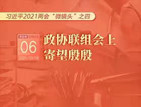 習(xí)近平2021兩會“微鏡頭”之四：3月6日 政協(xié)聯(lián)組會上，寄望殷殷