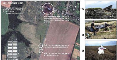 馬航MH17客機(jī)殘骸照片顯示，其機(jī)身上有許多細(xì)小孔洞。多名專(zhuān)家分析稱(chēng)，這些孔洞或是飛機(jī)被導(dǎo)彈爆炸后飛散的彈片擊中所致。