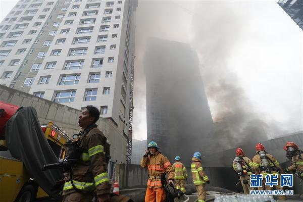 （國際）（1）韓國世宗市建筑工地起火　12名中國公民受傷