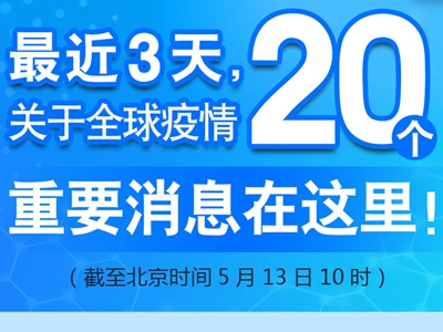 【圖解】最近3天，關(guān)于全球疫情20個(gè)重要消息在這里！